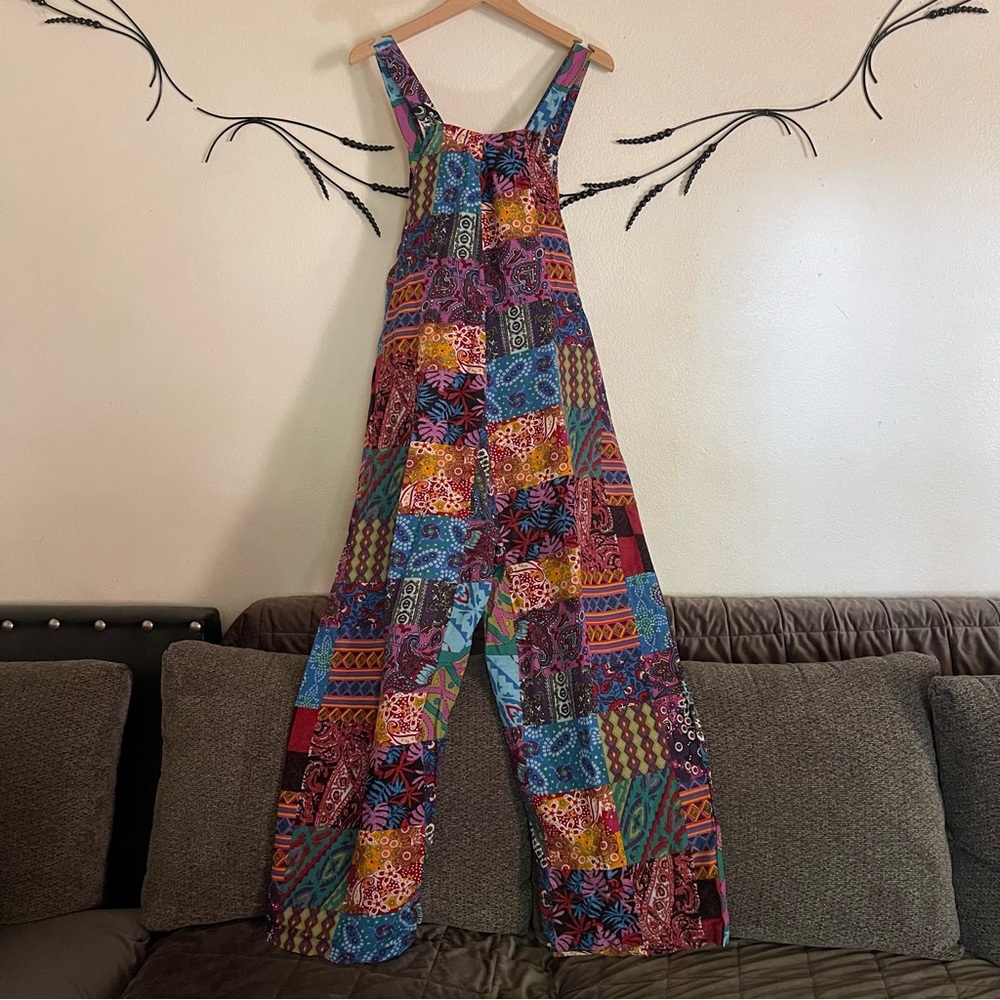 Colorful Patchwork Jumpsuit - Picture 2 of 16